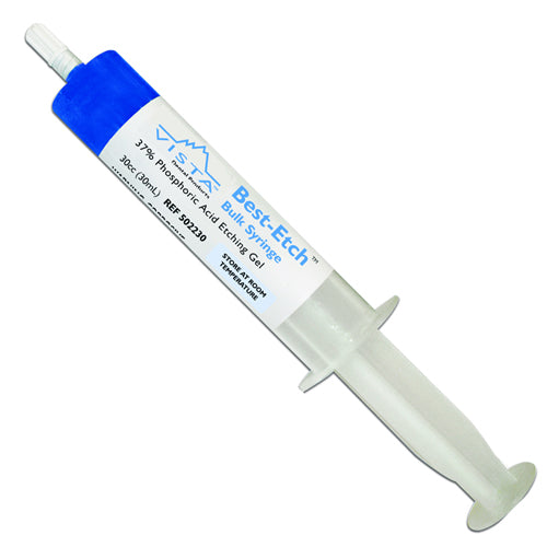 Vista Dental 502230 Best-Etch 37% Phosphoric Acid Etch Gel Syringe 30 mL Vista Dental 502230 Best-Etch 37% Phosphoric Acid Etch Gel Syringe 30 mL
